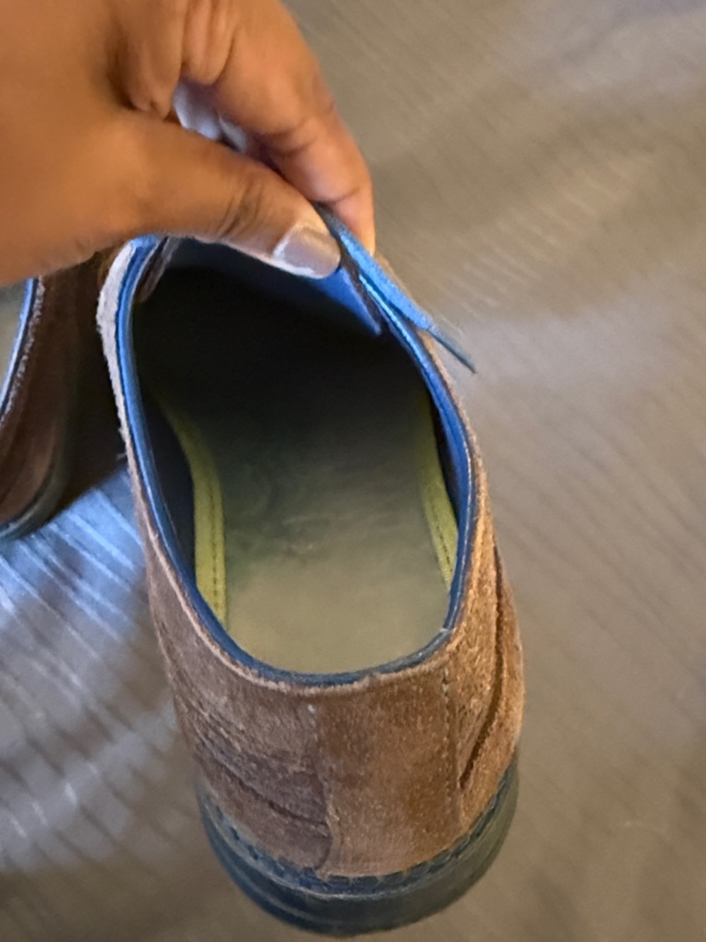 Ted Baker London Brown Suede derby Oxfords with Blue Accents - Picture 10 of 13
